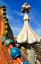 Casa Battlo roof top in Barcelona Royalty Free Stock Photo