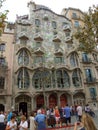 Casa BattlÃÂ³ house designed by Gaudi in Barcelona