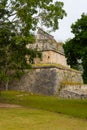 The Casa Colorada The red house.  Chichen Itza archaeological site. Architecture of ancient maya civilization. Travel photo or w Royalty Free Stock Photo