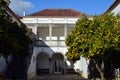 Streets of Almada. Portugal. Old town yards. Casa da Cerca.