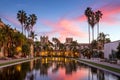 Casa De Balboa at sunset, Balboa Park, San Diego USA