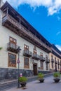 Casa de los Balcones in the old town at La Orotava, Tenerife, Canary islands, Spain