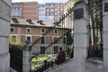 Spain, Valladolid, 16th april: Casa de Cervantes House Courtyard from Valladolid City in Spain