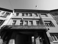 Casa della Giovane in Alba in black and white Royalty Free Stock Photo