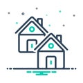 Mix icon for Casa, cottage and domicile