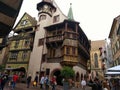 The streets of Colmar, France. Picturesque destinations.