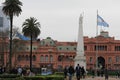 The Pink House, Casa Rosada, in the city center of Buenos Aires, Argentina