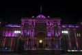 Casa Rosada at night