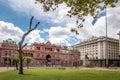 Casa Rosada Pink House, Argentinian Presidential Palace in Buenos Aires, Argentina Royalty Free Stock Photo