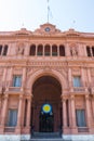 The Casa Rosada Pink House Presidential Palace of Argentina. May Square, Buenos Aires Royalty Free Stock Photo