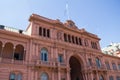 Casa Rosada Pink House Presidential Palace of Argentina. May Square, Buenos Aires. Royalty Free Stock Photo