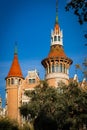 Casa Terradas or Punxes house in the street of Barcelona, Spain