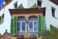 Casa Trias e Domenech in Antoni Gaudi s Park Guell, Barcelona, Spain. Royalty Free Stock Photo