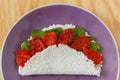 Casabe (bammy, beiju, bob, biju) - flatbread of cassava (tapioca Royalty Free Stock Photo