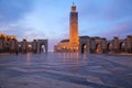 Casablanca landmark - Hassan II Mosque Royalty Free Stock Photo