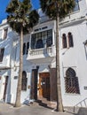 CASABLANCA, MOROCCO - APRIL 13, 2023 - Entrance of the famous Rick\'s Cafe, the movie set from the movie Casablanca