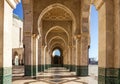 Casablanca in Morocco. Mosque Hassan II arcade gallery. Royalty Free Stock Photo