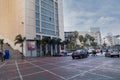 Casablanca, Morocco - 10 November 2021 , Casablanca cityscape, view of a main street in the city Royalty Free Stock Photo