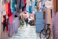 Casablanca, Morocco: 09/10/2019: one of the main street in the city center of Morocco. the streets are crowd, full of people and