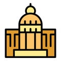 Casablanca temple icon vector flat