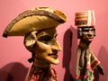 Casanova and african man puppets