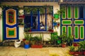 Casas de colores en Salento, eje cafetero. Colombia.