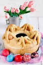 Casatiello Easter bread Royalty Free Stock Photo