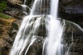 Cascada de la Cueva waterfall in Ordesa valley Pyrenees Huesca S