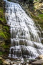 Cascada de la Cueva waterfall in Ordesa valley Pyrenees Huesca S