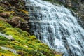 Cascada de la Cueva waterfall in Ordesa valley Pyrenees Huesca S