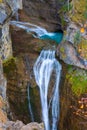 Cascada del Estrecho waterfall in Ordesa valley Pyrenees Spain