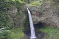 Cascada Manto de la Novia, waterfall in Banos de Agua Santa, Banos