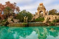 Cascada Monumental fountain in Ciutadella park in Barcelona, Spain Royalty Free Stock Photo