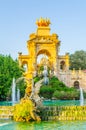 cascada monumental fountain in the ciutadella park Barcelona, Spain....IMAGE Royalty Free Stock Photo