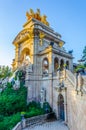 cascada monumental fountain in the ciutadella park Barcelona, Spain....IMAGE Royalty Free Stock Photo