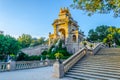 cascada monumental fountain in the ciutadella park Barcelona, Spain....IMAGE Royalty Free Stock Photo