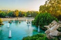 cascada monumental fountain in the ciutadella park Barcelona, Spain....IMAGE Royalty Free Stock Photo