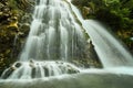 Cascada Urlatoarea Busteni Urlatoarea waterfall Howling in Bucegi mountains, Romania near to Sinaia. Nature wonder in the