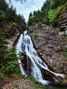 Cascada Valul Miresei,Bride`s Veil Waterfall, Apuseni, Cluj County, Romania Royalty Free Stock Photo