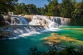 Agua Azul Waterfalls in Chiapas Royalty Free Stock Photo