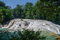 Cascadas de Agua Azul waterfalls. Agua Azul. Royalty Free Stock Photo