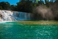 Cascadas de Agua Azul waterfalls. Agua Azul. Yucatan. Mexico Royalty Free Stock Photo