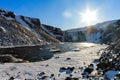 Cascadas Heladas en Islandia Royalty Free Stock Photo