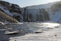 Cascadas Heladas en Islandia Royalty Free Stock Photo