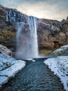 Cascadas Heladas en Islandia Royalty Free Stock Photo