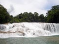 The cascade of Agua Azul in Mexico