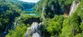 Plitvice Lakes National Park (Croatia) panorama.