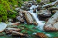 Bhagsu waterfall. Bhagsu, Himachal Pradesh, India Royalty Free Stock Photo