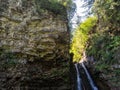 Cascade of the Bukhtivets waterfall Royalty Free Stock Photo