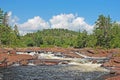 Cascade On The Canadian Shield Royalty Free Stock Photo